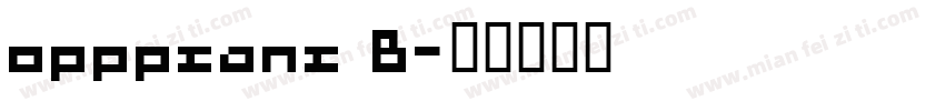 opppsans B字体转换